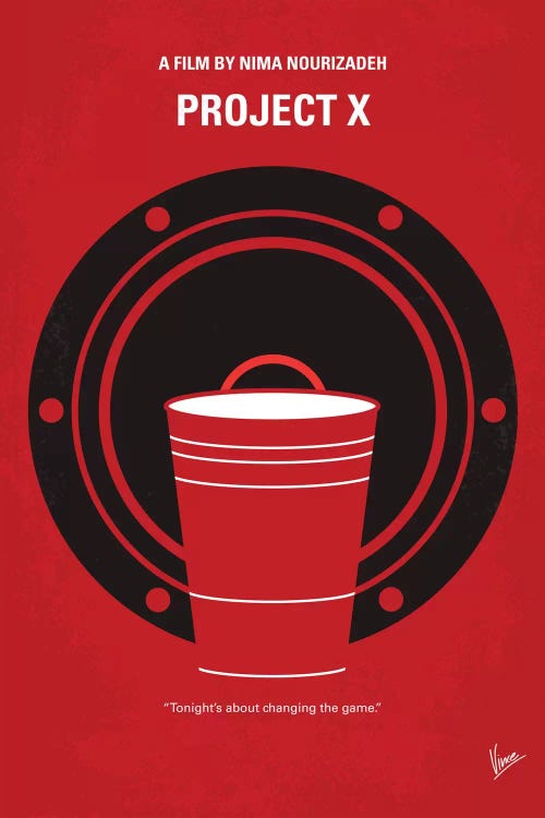 Project X Minimal Movie Poster