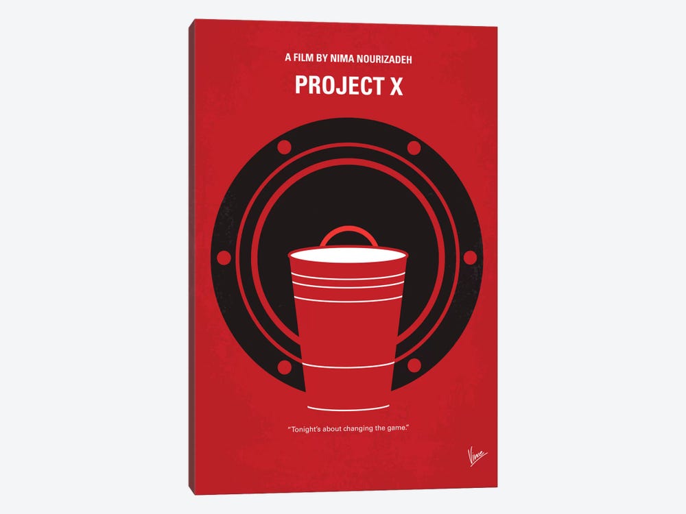 Project X Minimal Movie Poster by Chungkong 1-piece Art Print