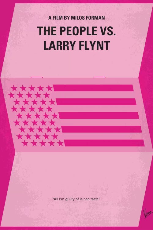 The People vs. Larry Flynt Minimal Movie Poster