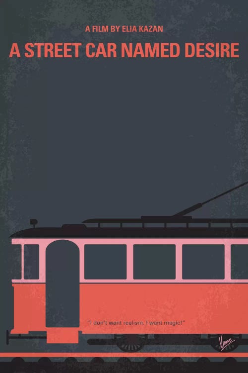 A Street Car Named Desire Minimal Movie Poster