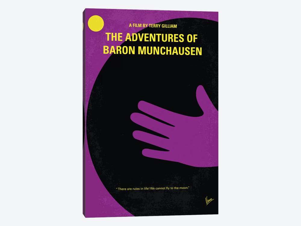 The Adventures Of Baron Munchausen Minimal Movie Poster by Chungkong 1-piece Art Print