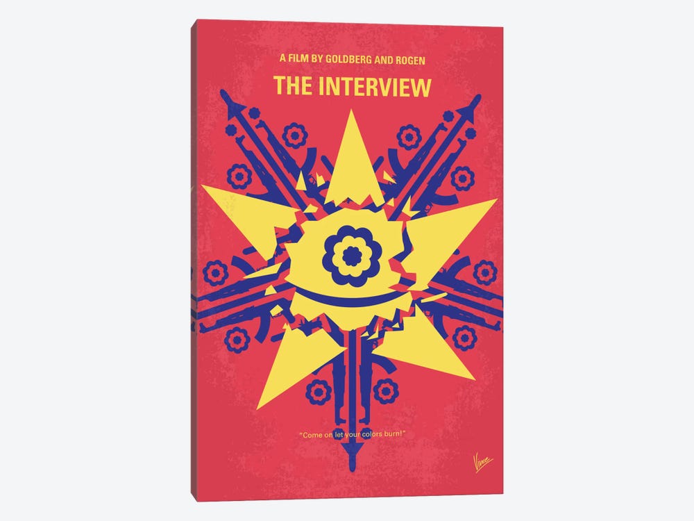 The Interview Minimal Movie Poster by Chungkong 1-piece Canvas Artwork