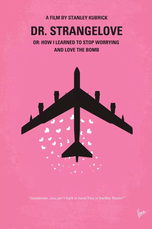 Dr. Strangelove Minimal Movie Poster by Chungkong wall art