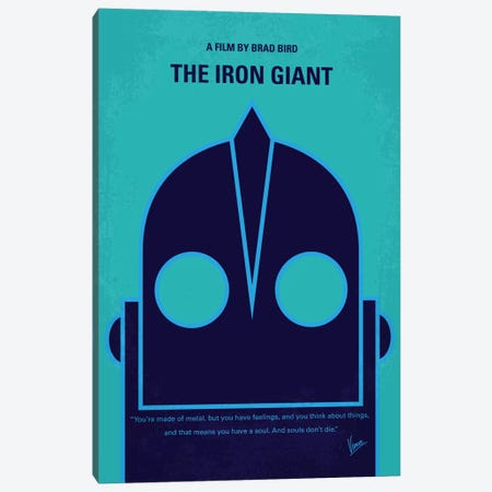 The Iron Giant Minimal Movie Poster Canvas Print #CKG414} by Chungkong Art Print
