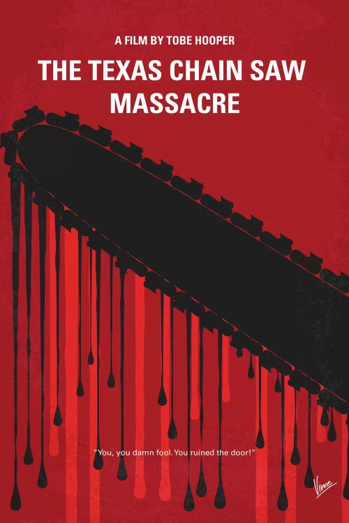 The Texas Chain Saw Massacre Minimal Movie Poster by Chungkong wall art