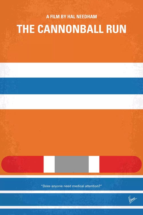 The Cannonball Run Minimal Movie Poster