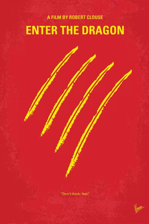 Enter The Dragon Minimal Movie Poster