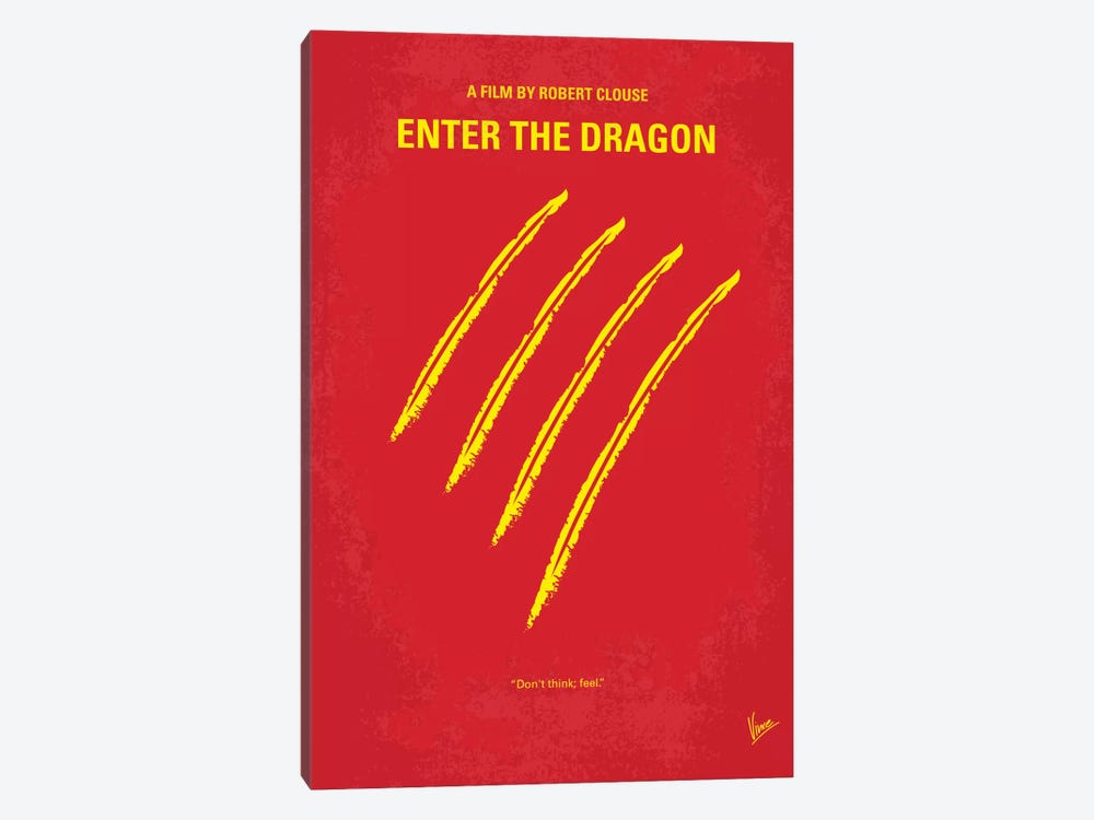 Enter The Dragon Movie Poster Print & Unframed Canvas Prints 