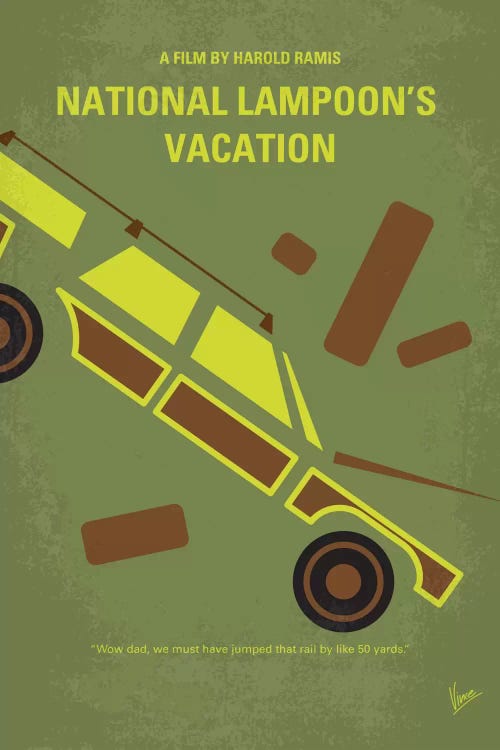 National Lampoon's Vacation Minimal Movie Poster by Chungkong wall art