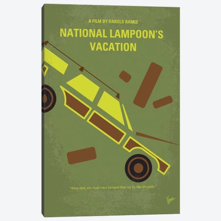 National Lampoon's Vacation Minimal Movie Poster Canvas Print #CKG420} by Chungkong Canvas Print