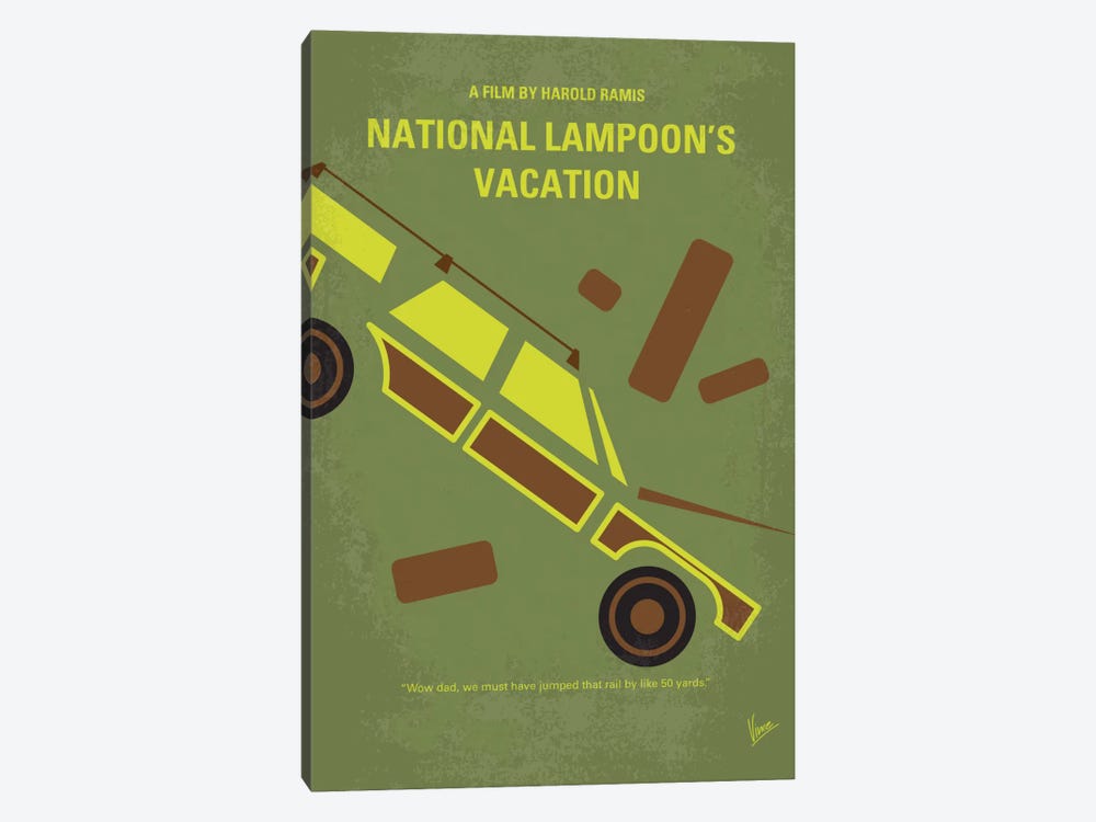 National Lampoon's Vacation Minimal Movie Poster by Chungkong 1-piece Canvas Artwork
