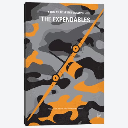 The Expendables Minimal Movie Poster Canvas Print #CKG421} by Chungkong Canvas Art Print