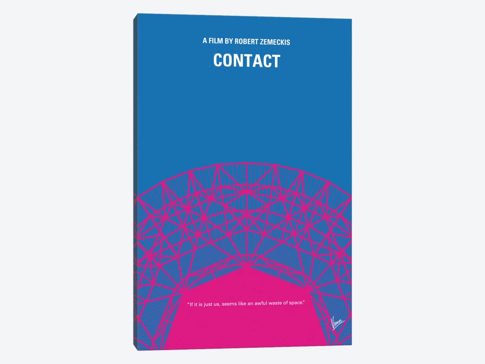 Contact Minimal Movie Poster by Chungkong 1-piece Canvas Art