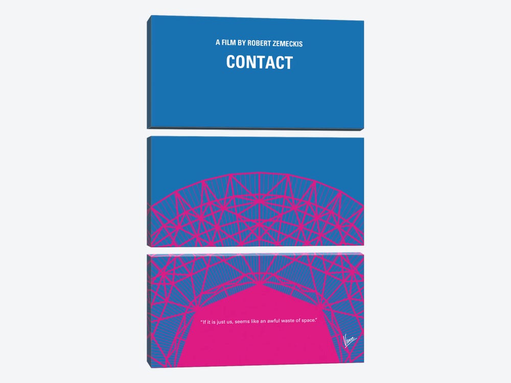 Contact Minimal Movie Poster by Chungkong 3-piece Canvas Art