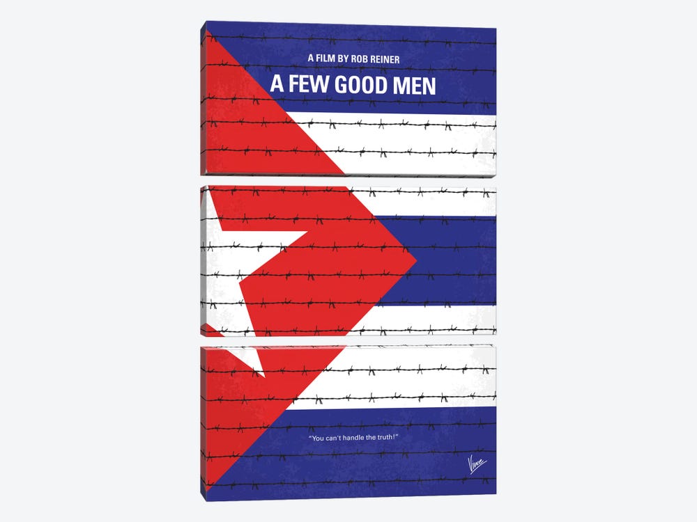 A Few Good Men Minimal Movie Poster by Chungkong 3-piece Canvas Art Print