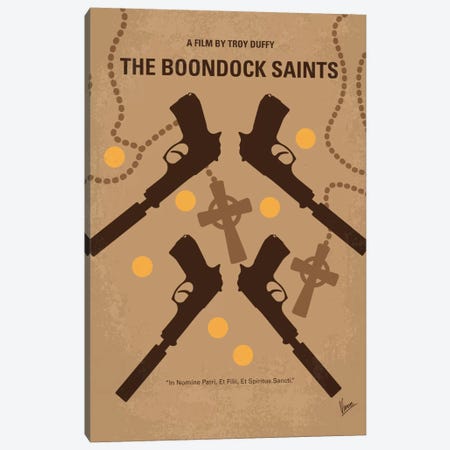 The Boondock Saints Minimal Movie Poster Canvas Print #CKG427} by Chungkong Canvas Art