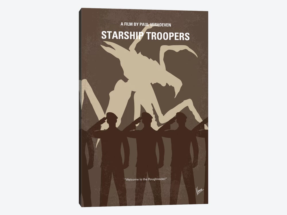Starship Troopers Minimal Movie Poster by Chungkong 1-piece Art Print