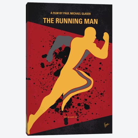 Running Man Minimal Movie Poster Canvas Print #CKG433} by Chungkong Canvas Artwork