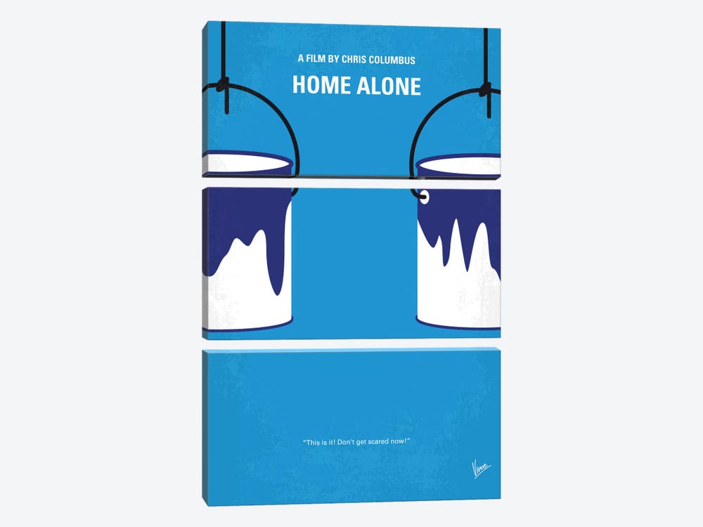 Home Alone Minimal Movie Poster by Chungkong 3-piece Canvas Art