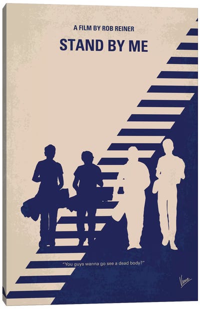 Stand By Me Minimal Movie Poster Canvas Art Print - Chungkong's Drama Movie Posters