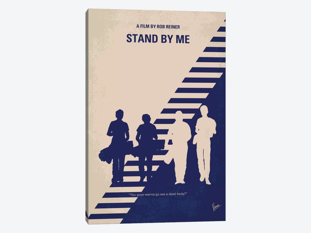 Stand By Me Minimal Movie Poster by Chungkong 1-piece Canvas Wall Art