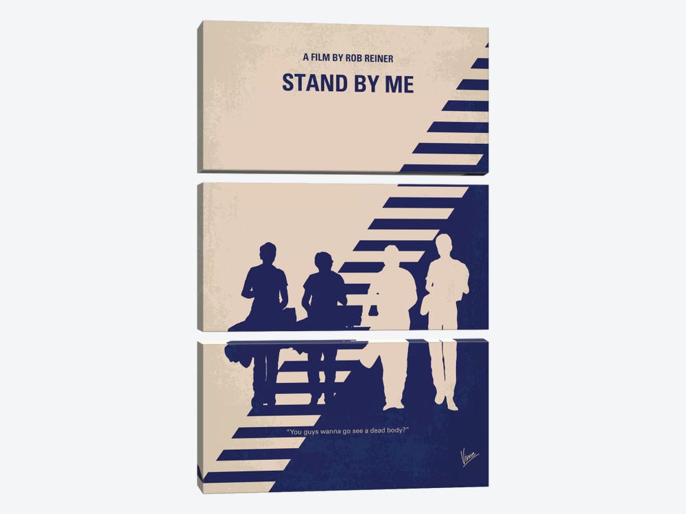 Stand By Me Minimal Movie Poster by Chungkong 3-piece Canvas Artwork
