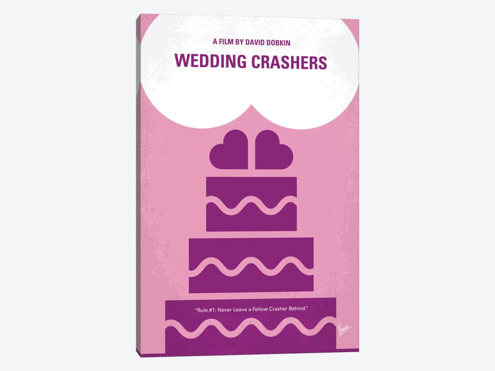 Wedding Crashers Minimal Movie Poster by Chungkong 1-piece Art Print