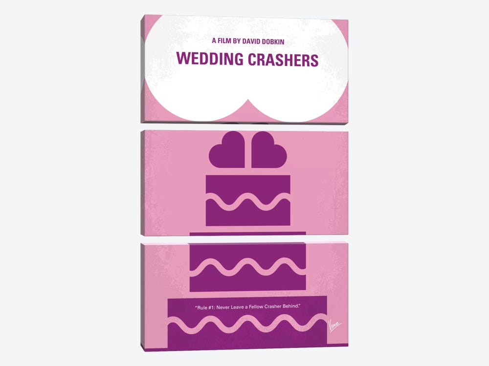 Wedding Crashers Minimal Movie Poster by Chungkong 3-piece Art Print