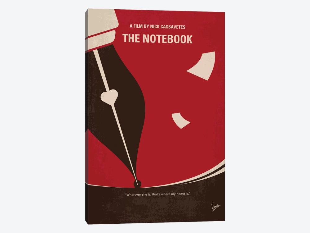 The Notebook Minimal Movie Poster by Chungkong 1-piece Canvas Artwork