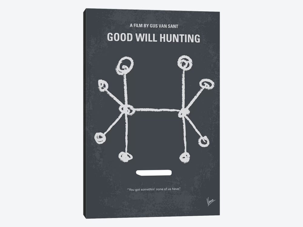 Good Will Hunting Minimal Movie Poster by Chungkong 1-piece Canvas Art Print
