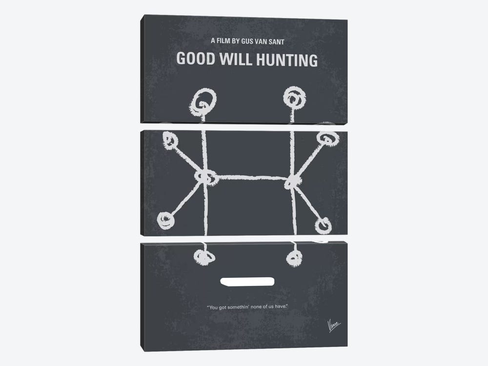 Good Will Hunting Minimal Movie Poster by Chungkong 3-piece Art Print