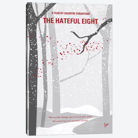 The Hateful Eight Minimal Movie Poster Canvas Print #CKG454} by Chungkong Canvas Art Print