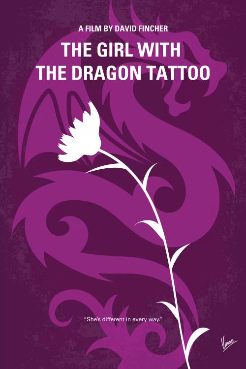 The Girl With The Dragon Tattoo Minimal Movie Poster