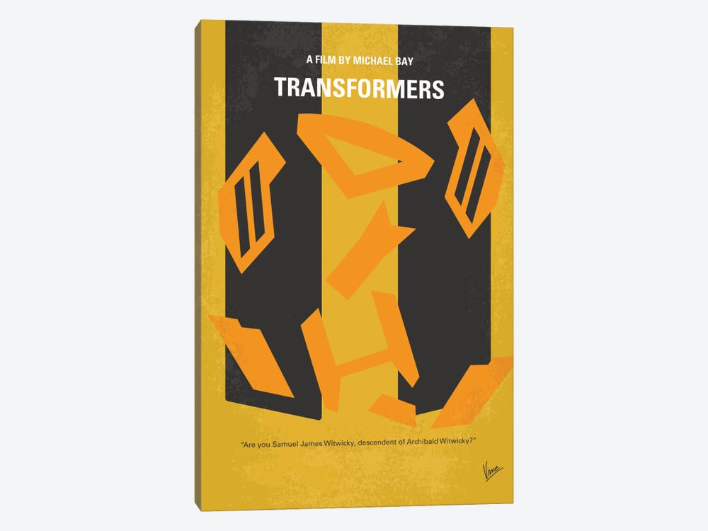 Transformers Minimal Movie Poster by Chungkong 1-piece Canvas Wall Art