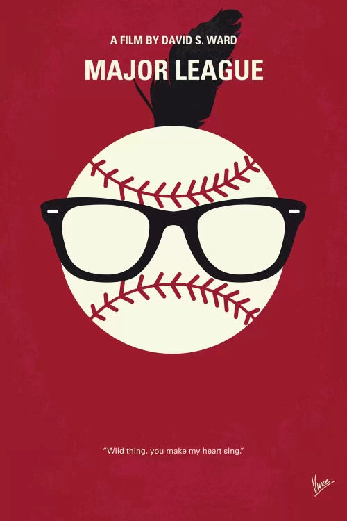 Major League Minimal Movie Poster by Chungkong wall art