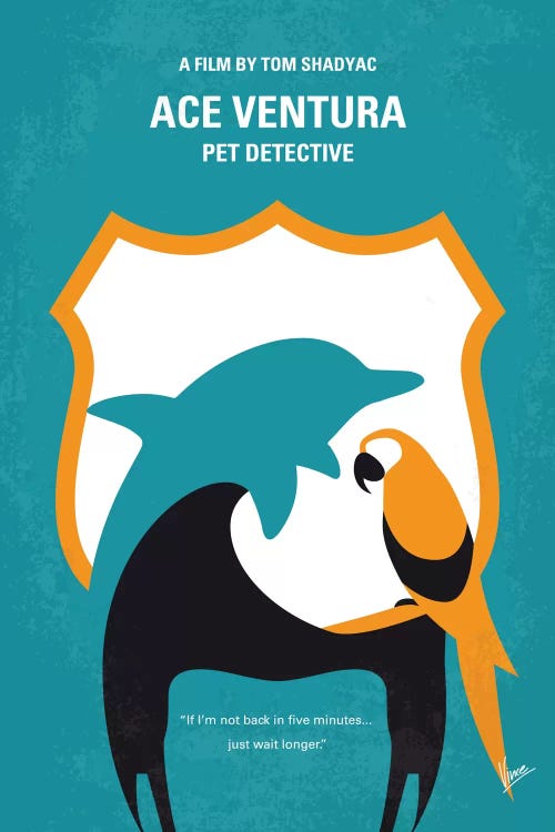 Ace Ventura: Pet Detective Minimal Movie Poster