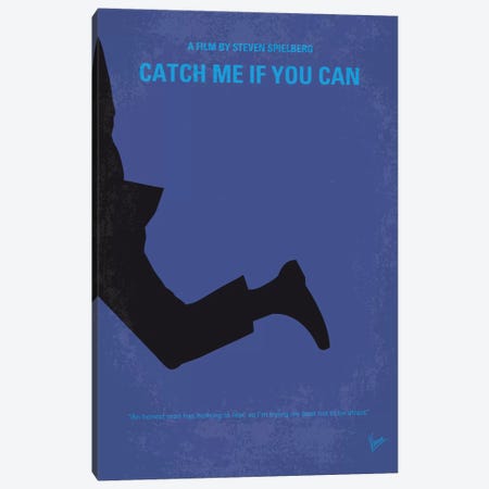 Catch Me If You Can Minimal Movie Poster Canvas Print #CKG465} by Chungkong Canvas Wall Art