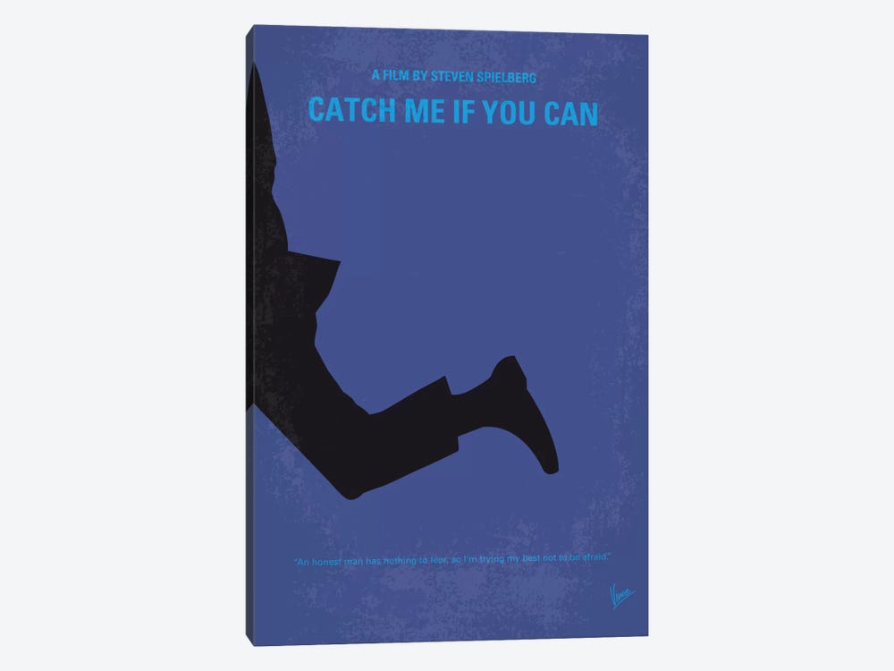 Catch Me If You Can Minimal Movie Poster by Chungkong 1-piece Canvas Print