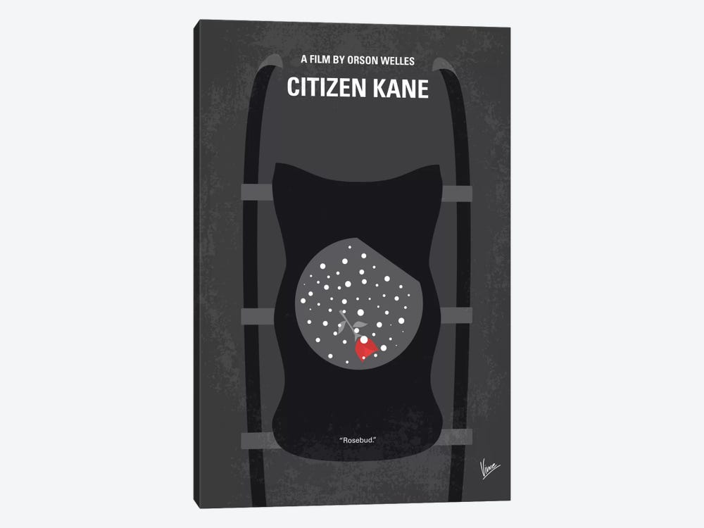Citizen Kane Minimal Movie Poster by Chungkong 1-piece Canvas Artwork