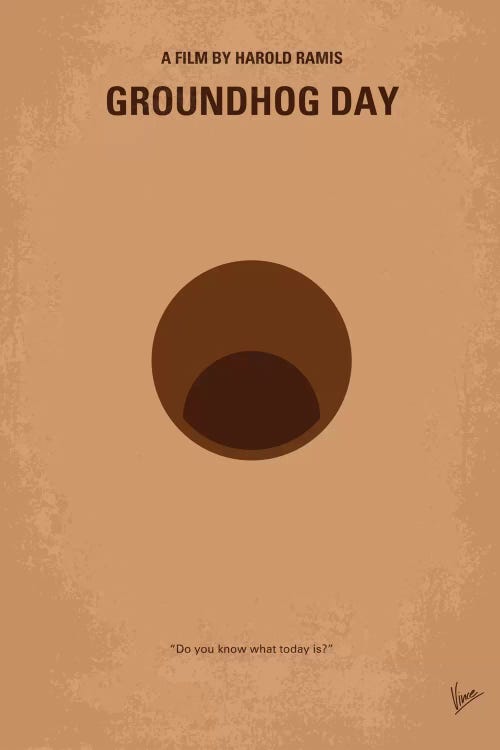 Groundhog Day Minimal Movie Poster