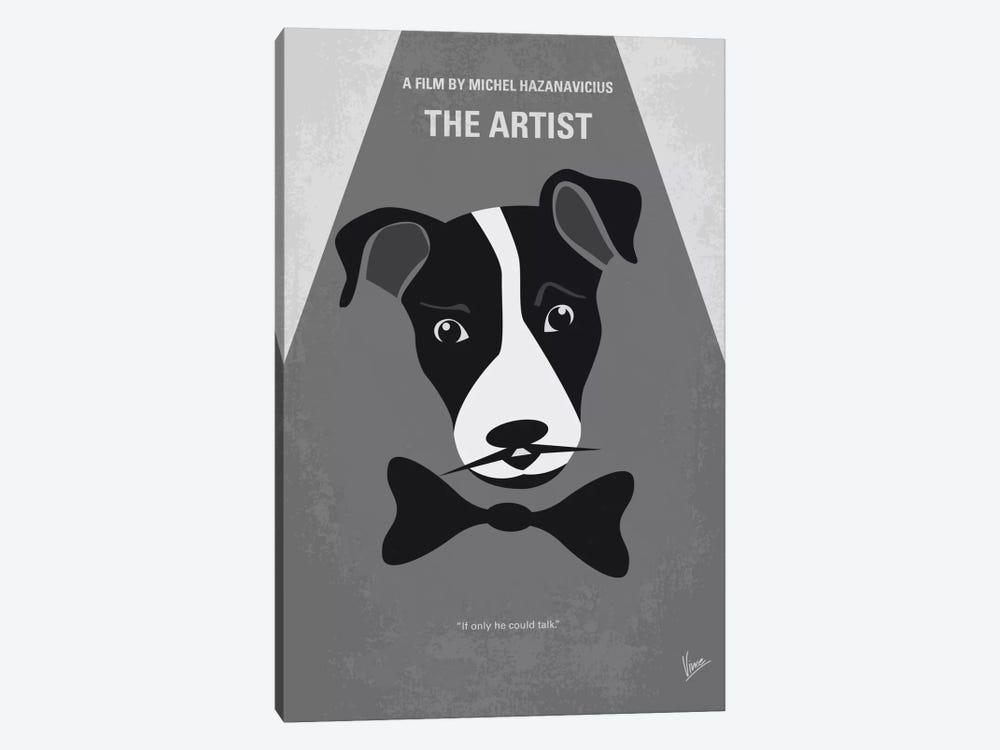 The Artist Minimal Movie Poster by Chungkong 1-piece Canvas Art Print
