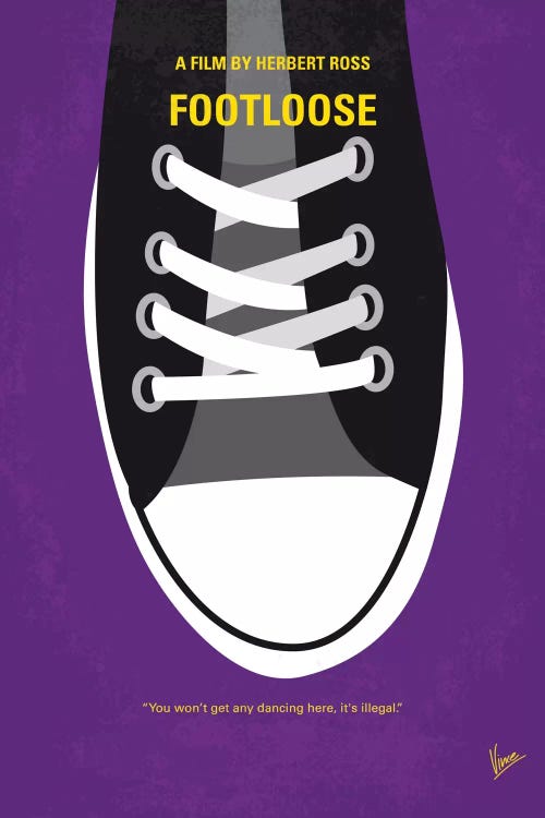 Footloose Minimal Movie Poster