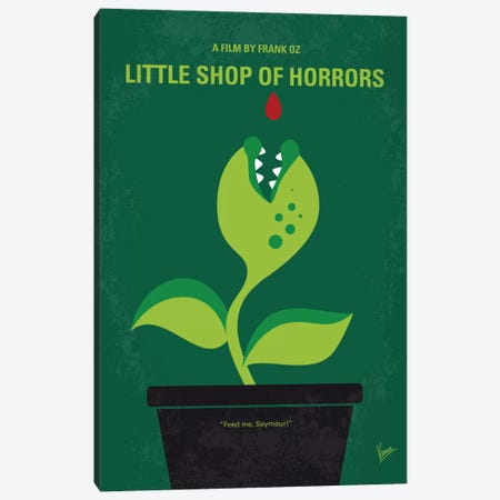 Little Shop Of Horrors Minimal Movie Poster Canvas Print #CKG474} by Chungkong Canvas Print