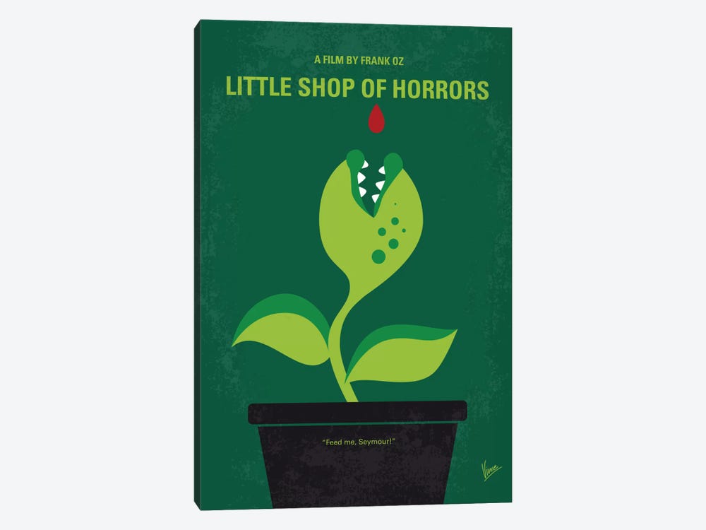 Little Shop Of Horrors Minimal Movie Poster by Chungkong 1-piece Canvas Print