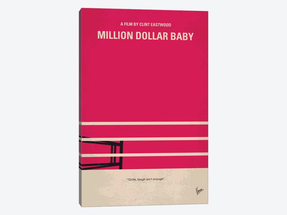 Million Dollar Baby Minimal Movie Poster by Chungkong 1-piece Canvas Print