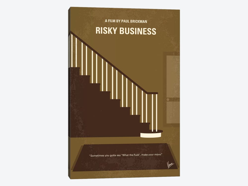 Risky Business Minimal Movie Poster 1-piece Art Print
