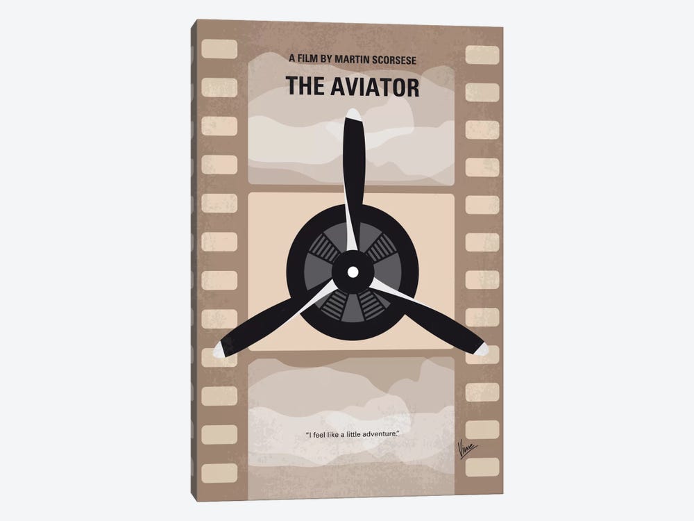 The Aviator Minimal Movie Poster by Chungkong 1-piece Canvas Print