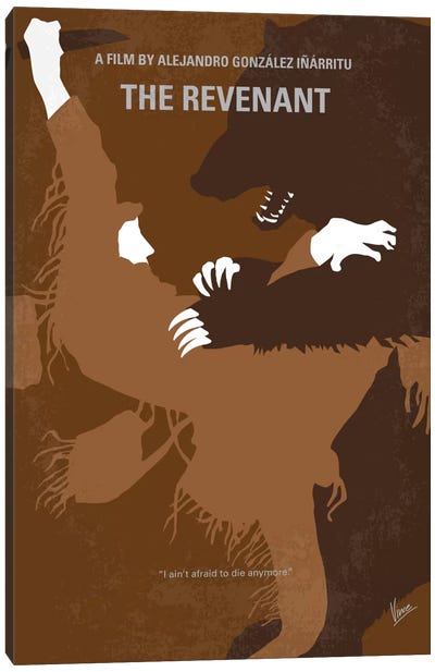 The Revenant Minimal Movie Poster Canvas Art Print - Chungkong's Thriller Movie Posters