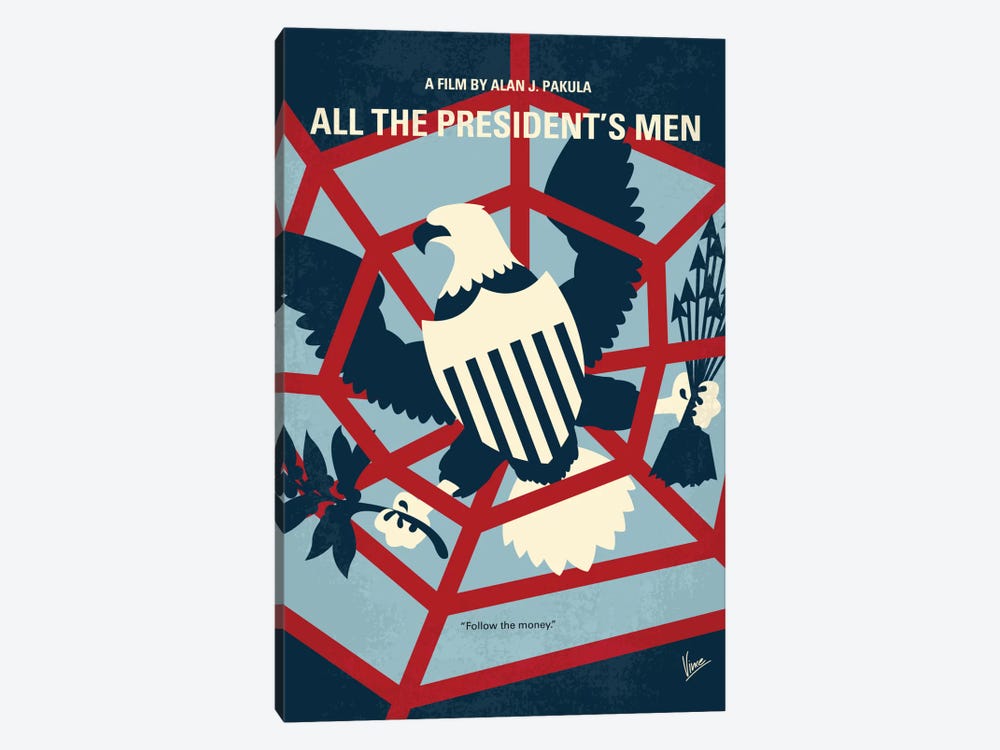 All The President's Men Minimal Movie Poster by Chungkong 1-piece Art Print