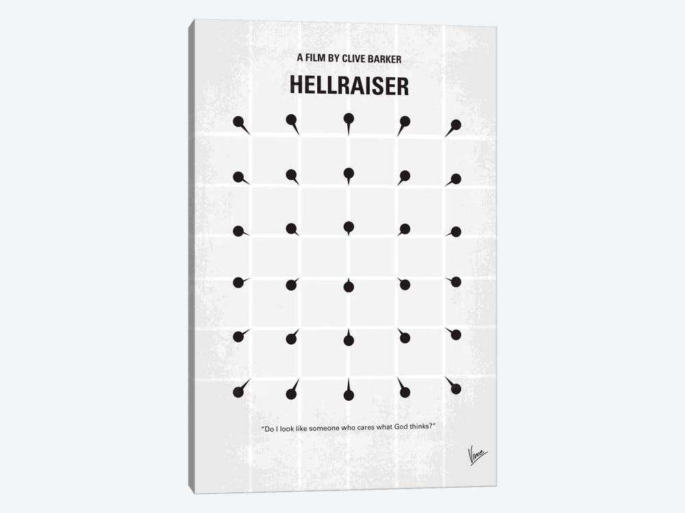 Hellraiser Minimal Movie Poster by Chungkong 1-piece Canvas Print